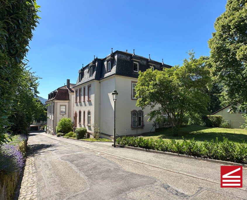 1-1548_18_Straßenansicht mit Zufahrt zu den Garagen